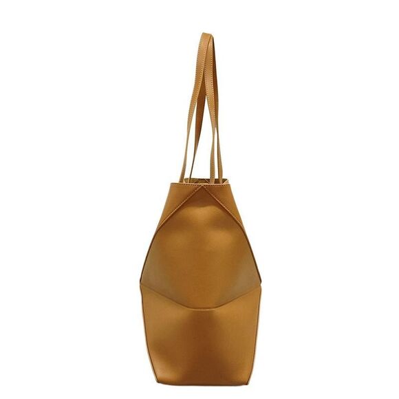 Loewe Tote Bag Puzzle Fold Tote Medium Warm Desert (light Brown) Folding - Picture 2 of 15